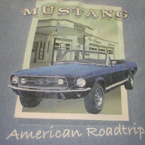 Joe Blow Classic Car Collection Other - Vintage CCC Joe Blow Ford Mustang Denim Shirt XXL